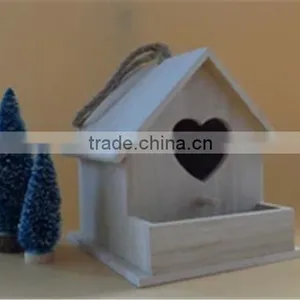 Home Bird House Ornaments,wooden Ornaments,wooden Bird Craft thumbnail-4