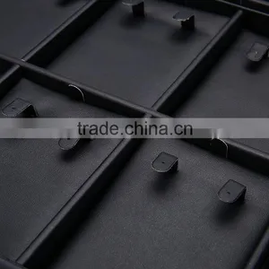 Chinese Factories Wholesale Custom Luxury Leather Eight Earrings Box, Black Beautiful Display Box thumbnail-4