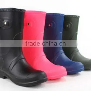 Colourful Buckle Clear Pvc Cheap Plastic Rain Boots for Women thumbnail-1