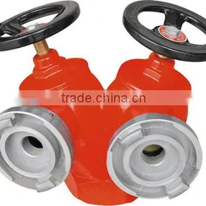 Fire Fighting Equipment Double Outlets Fire Hydrant Valve,fire Hydrant Cover thumbnail-2