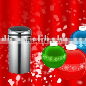 Stainless Steel Automatically Opening Trash Bin Waste Bin Dustbin Litter Bin thumbnail-1
