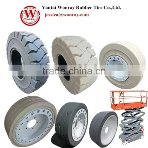 Skyjack Scissor Lift Machine Solid Rubber Wheel Tire 12x4 2.00-8 16x5x12 4.00-8 thumbnail-1