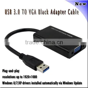 USB 3.0 to VGA Multi Monitor External Video Card Adapter for Windows 7 8- 1920*1080 USB to VGA External Graphics Card thumbnail-1