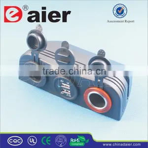 Tent Three Hole Mounted 5V 1A, USB Charger Car Electric Switch/ thumbnail-1