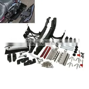 One Touch Opening Saddlebag Latch Lids Hardware Covers For Touring 14-up thumbnail-1