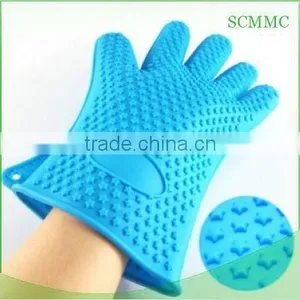 Silicone Oven Five Finger Glove Heat Resistant Oven Mitt Glove thumbnail-1