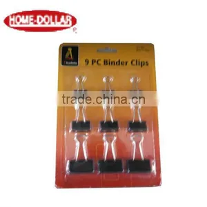 Office Binder Tools Metal Binder Clips Black 9 Count thumbnail-1