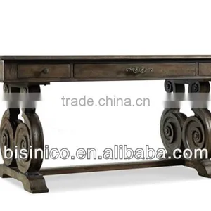 Spanish Style Wooden Living Room Console Table thumbnail-1
