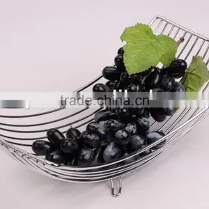 Good Quality Home Stainless Steel Fruit Basket, Metal Wire Fruit Basket thumbnail-3