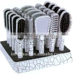 4pcs Hair Brush and Hair Mirror Comb Set thumbnail-1