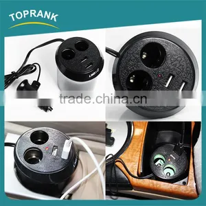 New Design DC 12V 2 Port Cigarette Lighter Splitter Adapter Dual Usb Charger Socket for Car thumbnail-1