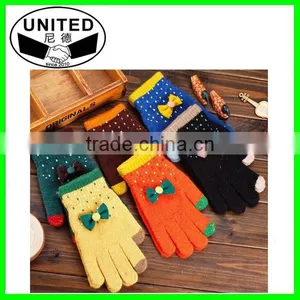 Beauty Style,Low Price,High Quality,Sexy Girl Gloves for Smartphone thumbnail-2