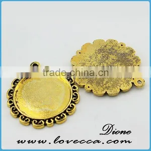 Blank Pendant Base Settings ,Alloy Jewelry Accessory,Wholesale Alloy Metal Blank Pendants thumbnail-1