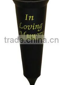 Plastic Gold or Black Spiked Vase Memorial/funeral thumbnail-3