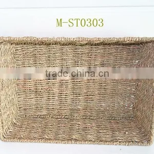 Decorative Hand Weave Straw Basket thumbnail-1