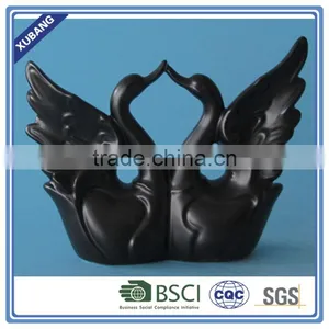 Luxury Modern Ceramic Goose Figurine Decoration Black Goose thumbnail-3