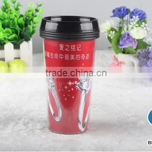 Customized Printing Paper Insert Travel Mug Double Wall Paper Cup thumbnail-4