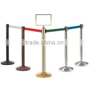 LG-K Stainless Steel Retractable Belt Stanchion thumbnail-1
