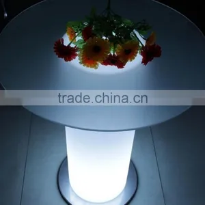Modern Led Coffee Table, Led Wine Bar Table With Ice Bucket thumbnail-4