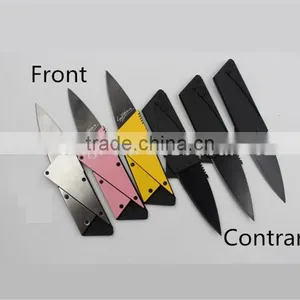 Special Gift for Men Six Color Stainless Steel With Metal Handle Portable Survival Blade Wallet Foldable Credit Card Knife thumbnail-3