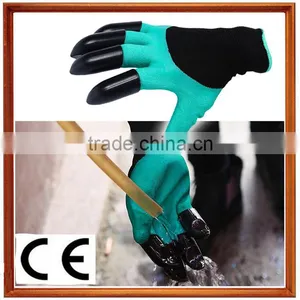 Hot Selling ABS Claw Protective Gloves Ripping Dig Plant Rake Figher Claw Garden Gloves thumbnail-1