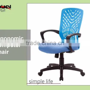 Living Room Movable Ergonomic Chair, Modern Colorful Chair With Wheels thumbnail-4