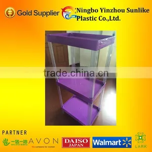 Three Layer Plastic Hips Storage Rack for Supermarket thumbnail-1