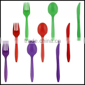 Disposable Plastic Forks Knives Spoons Wedding Birthday Party Cutlery,custom Plastic Spoons Manfuacturer thumbnail-1
