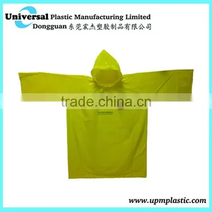 Yellow Transparent Disposable Raincoat for Sport Events thumbnail-1