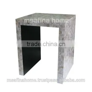 Mother of Pearl Side Table, Mother of Pearl Decor Table thumbnail-1