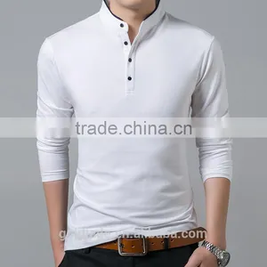 Wholesale Fashion Long Sleeve Polo T Shirt for Men thumbnail-5