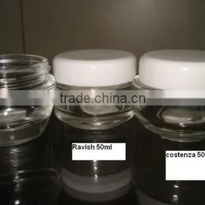 50 ml High QualityCream Containers,Glass Jar With PP Caps thumbnail-4