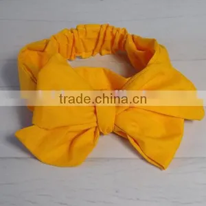 2017 New Fashion Cotton Knot Messy Bow Baby Girls Headband thumbnail-1