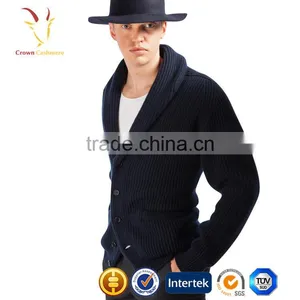 Blended Cashmere Mens Wool Casual Cardigan thumbnail-1