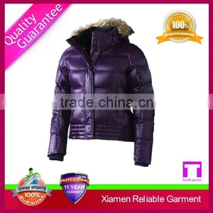 High Quality Women Down Coat With Fur Collar thumbnail-1