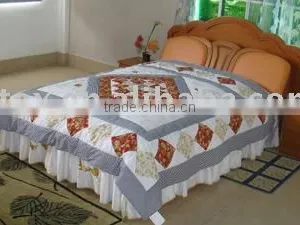 Hand Stitched 100% Cotton Soft Baby Quilt thumbnail-1