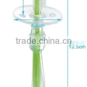 Funny Silicone Baby Toothbrush Silicone Toothbrush Teething Toothbrush for Infant thumbnail-2