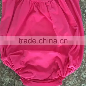Toddler Girls Soild Color Cotton Romper Flutter Sleeve Romper Baby Bulk Boutique Baby Girl Rompers Wholesale 2016 thumbnail-3