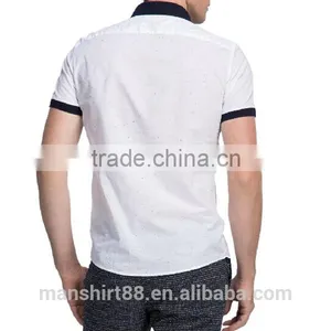 2017 New Design Custom Slim Fit Short Sleeve Shirts thumbnail-2