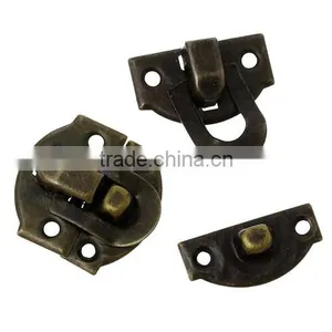 Wholesale Antique Bronze Jewelry Wooden Case Boxes Making Lock Latch thumbnail-1