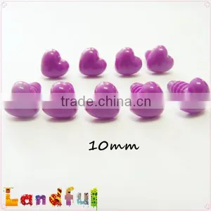 10mm Purple Heart Nose Plastic Cat Nose Dog Nose Plush Bear thumbnail-1