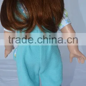 High Quality 18 Inch Fashion Dress Reborn Baby American Girl Doll Vinyl Toys thumbnail-5
