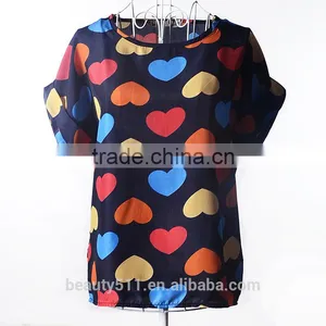 Short Sleeved Large Print Chiffon Jacket Shirt SD103 thumbnail-3