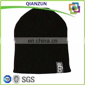 Mens Long Hat Beanie Plain Acrylic Beanie Caps/Hat thumbnail-3