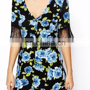 CHEFON Fringed Sleeve Women Vintage Dresses Wholesale thumbnail-1