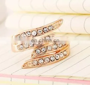 New Gold Plated Rings for Women Engagement CZ Diamond Jewelry Vintage Women Wedding Rings Fashion Accessories thumbnail-6