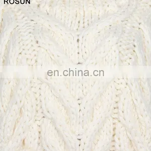 Factory Supplier Heavy Chunky Manhand Thick Warm 100% Wool Sweater thumbnail-6