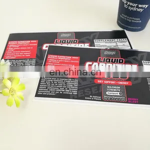 Customized Liquid Label Adhesive Energy Drink Waterproof Sticker With Full Color Printing thumbnail-1