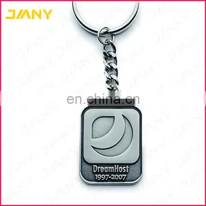 Custom Made Metal Keychain, Antique Silver Die Casting Metal Keyring thumbnail-1
