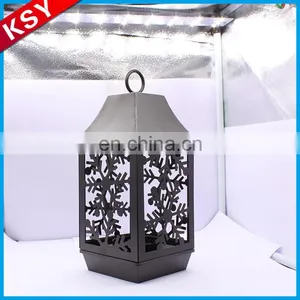 Newest Good Quality Iron Decorative Metal Nailhead Bird Cage Candle Lantern Holder thumbnail-1